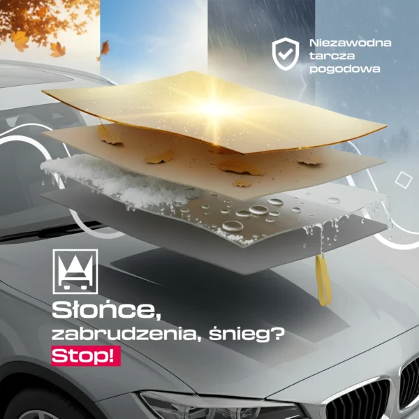 Pokrowiec na samochód AUTOLINE zewnętrzny, ochrona nadwozia