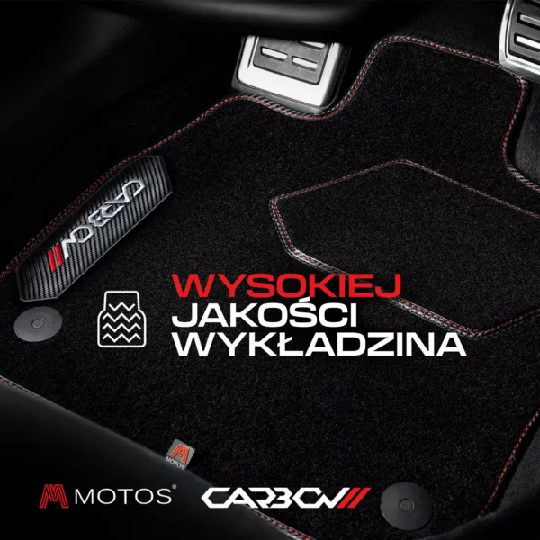 Dywaniki welurowe z serii Carbon™ do Kia Sorento II 2009-2014