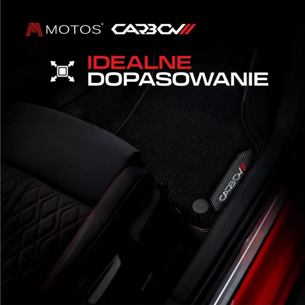 Dywaniki welurowe z serii Carbon™ do SEAT Ibiza 2008-2017