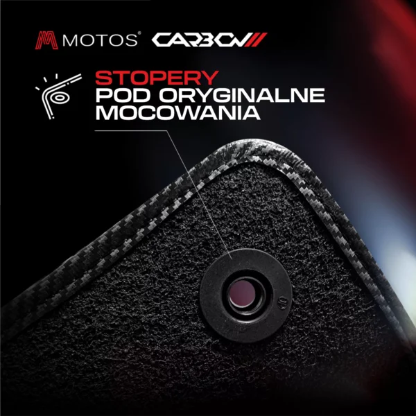 Dywaniki welurowe z serii Carbon™ do Volvo V60 2011-2018