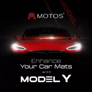 Dywaniki welurowe z haftem do Tesla Model Y od 2020 - obrazek 4