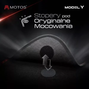 Dywaniki welurowe z haftem do Tesla Model Y od 2020 - obrazek 8