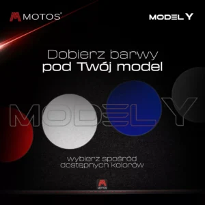 Dywaniki welurowe z haftem do Tesla Model Y od 2020 - obrazek 9