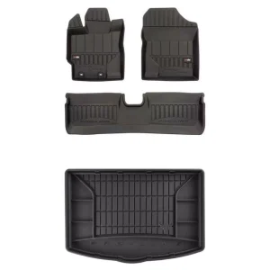 Zestaw Dywaniki 3D + Mata bagażnika TM do Toyota Yaris III 2011-2020