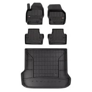 Zestaw Dywaniki 3D + Mata bagażnika TM do Volvo XC70 II 2014-2016