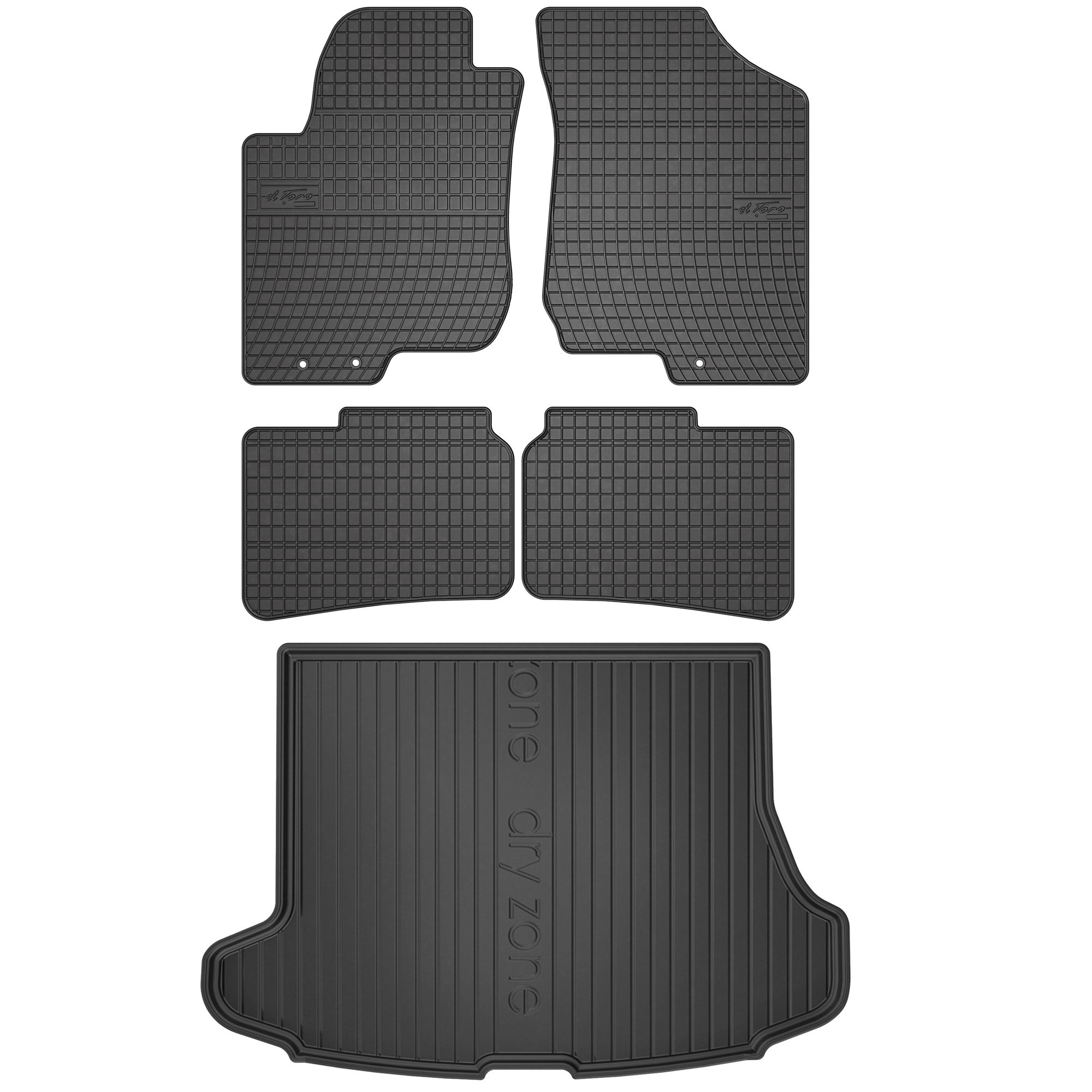 Zestaw gumowy dywaniki i mata Hyundai i30 I 2007-2012 Zestaw gumowy dywaniki i mata Hyundai i30 I 2007-2012