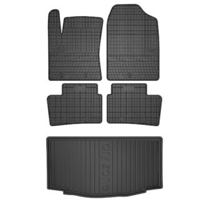 Zestaw gumowy dywaniki i mata Hyundai i10 II 2013-2019 Zestaw gumowy dywaniki i mata Hyundai i10 II 2013-2019