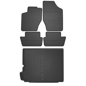 Zestaw Dywaniki ET + Mata bagażnika DZ do Citroen C4 II 2010-2018