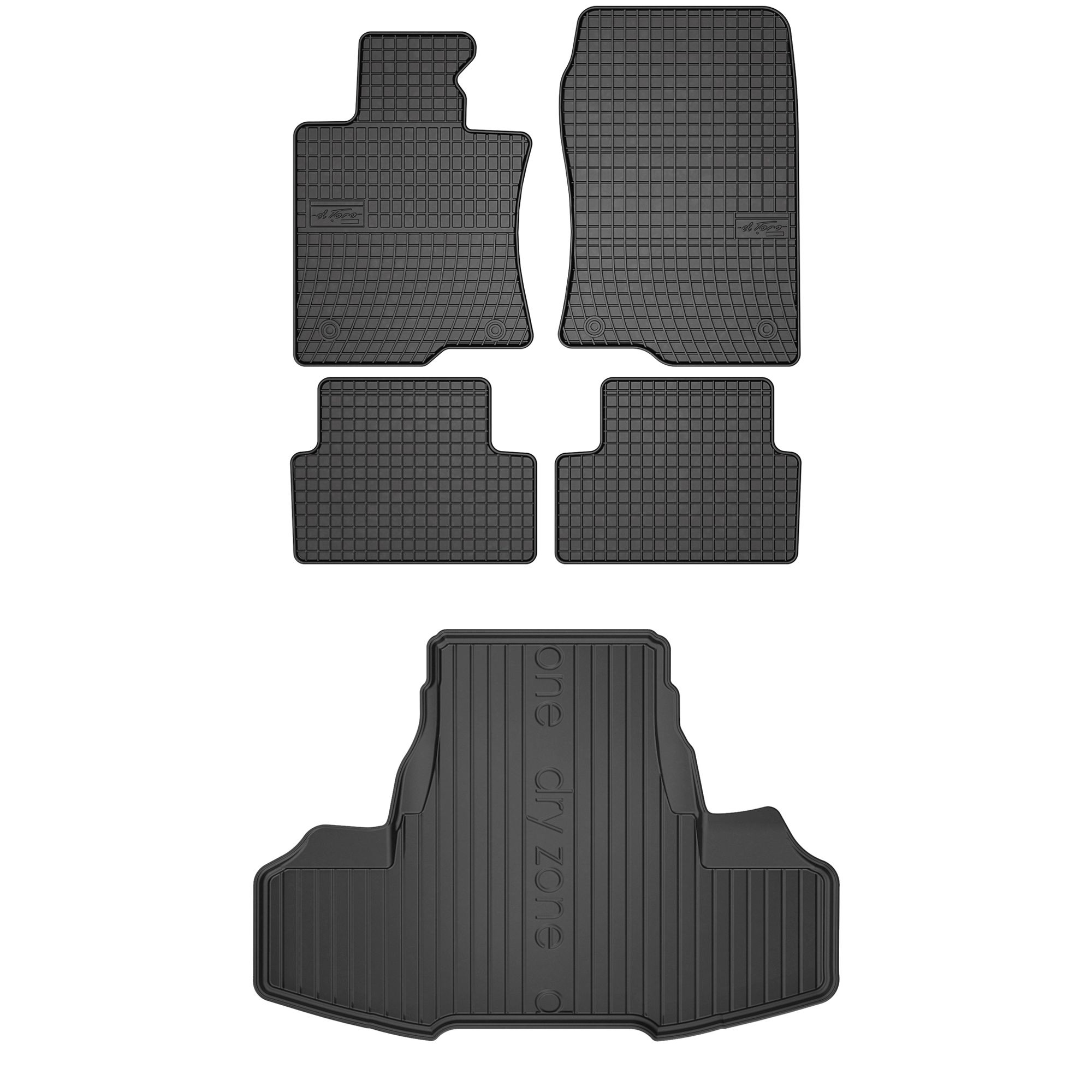 Zestaw gumowy dywaniki i mata Honda Accord VIII 2008-2015 Zestaw gumowy dywaniki i mata Honda Accord VIII 2008-2015