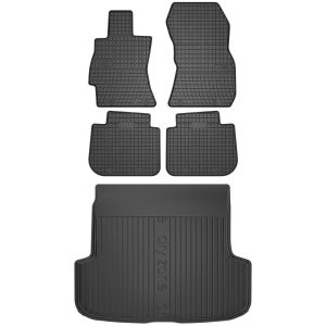 Zestaw Dywaniki ET + Mata bagażnika DZ do Subaru Legacy IV 2003-2009