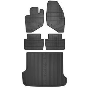 Zestaw Dywaniki ET + Mata bagażnika DZ do Volvo V70 II 2000-2007