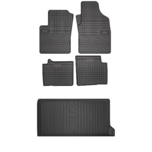 Zestaw gumowy dywaniki i mata Fiat 500 od 2007 Zestaw gumowy dywaniki i mata Fiat 500 od 2007