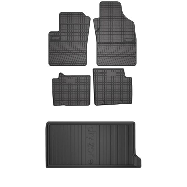 Zestaw gumowy dywaniki i mata Fiat 500 od 2007