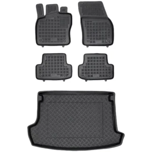 Zestaw dywaniki i mata plastikowa do Volkswagen T-Roc od 2017 Zestaw dywaniki i mata plastikowa do Volkswagen T-Roc od 2017