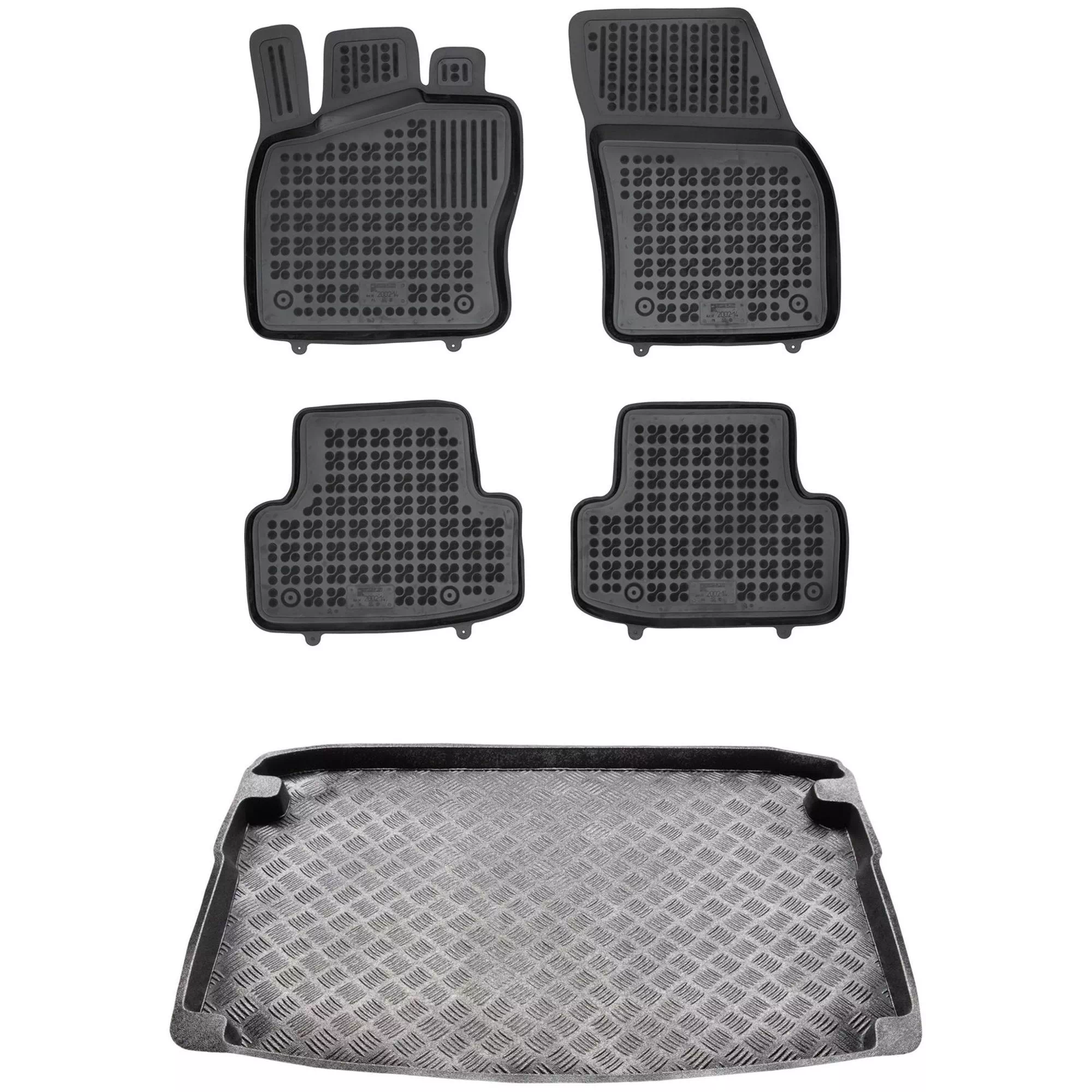 Zestaw dywaniki i mata plastikowa do Škoda Karoq od 2017 Zestaw dywaniki i mata plastikowa do Škoda Karoq od 2017