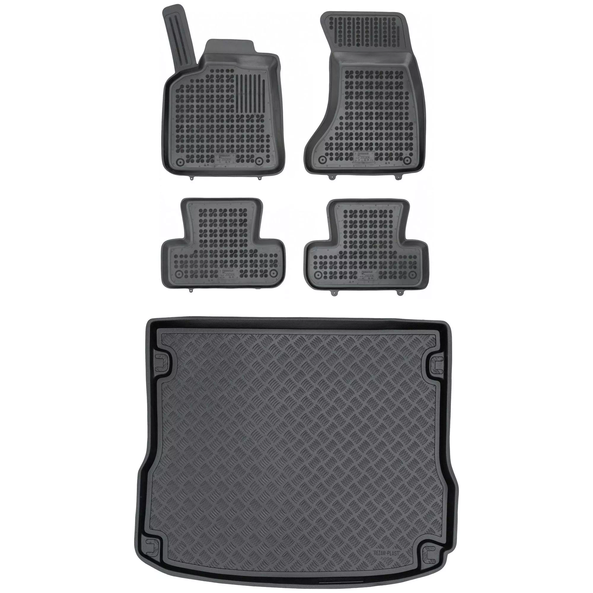 Zestaw dywaniki i mata plastikowa do Audi Q5 2008-2017 Zestaw dywaniki i mata plastikowa do Audi Q5 2008-2017