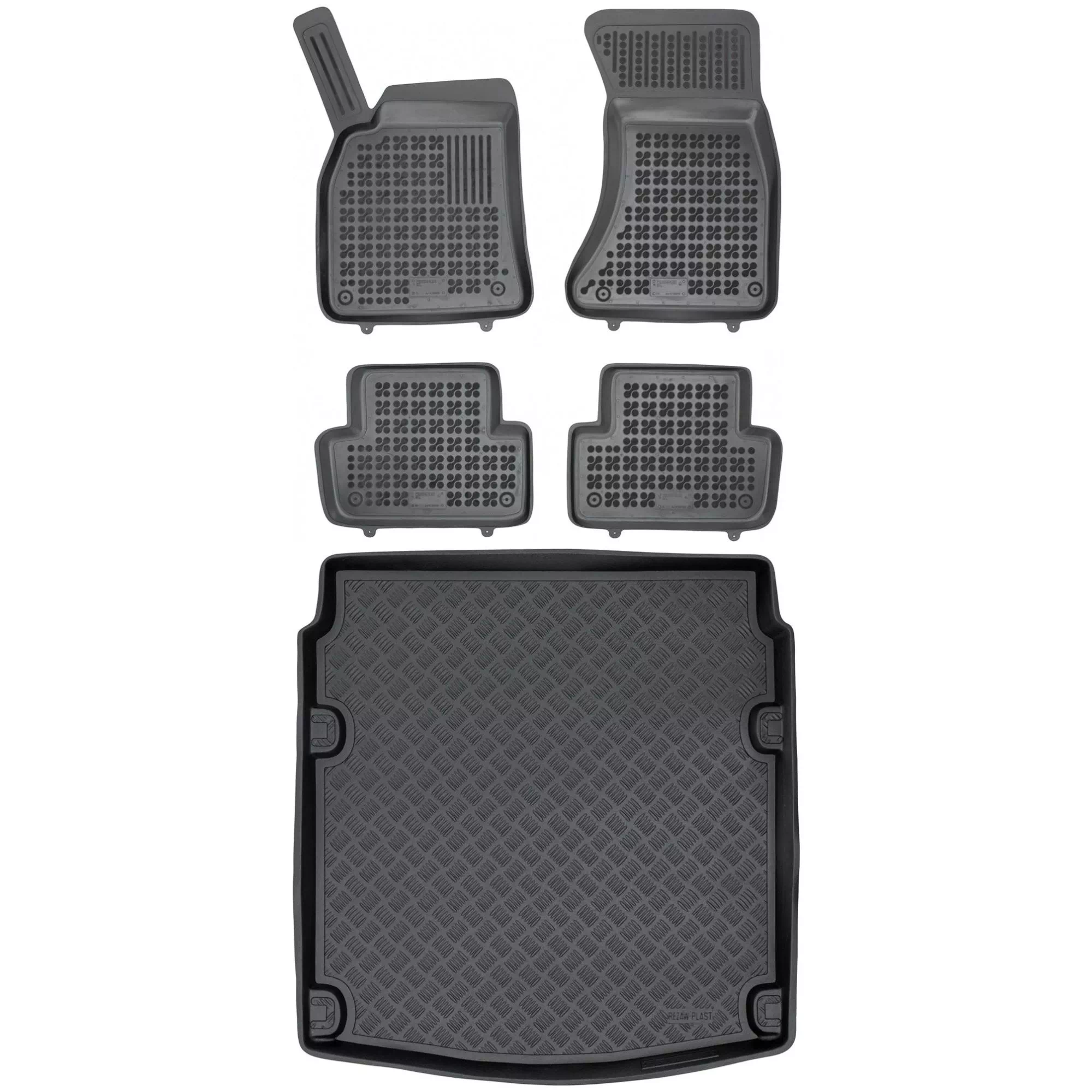 Zestaw dywaniki i mata plastikowa do Audi A4 2007-2015 Zestaw dywaniki i mata plastikowa do Audi A4 2007-2015