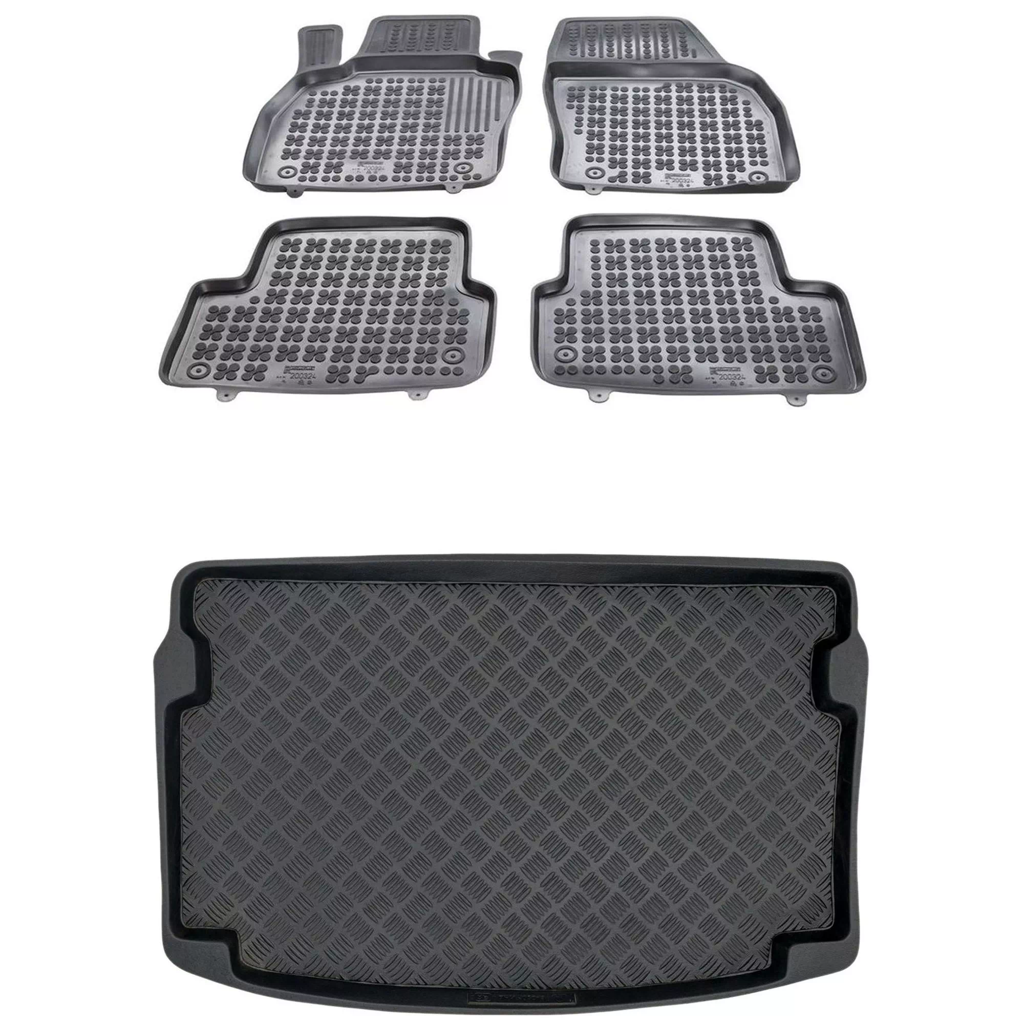 Zestaw dywaniki i mata plastikowa do Audi A1 od 2018 Zestaw dywaniki i mata plastikowa do Audi A1 od 2018