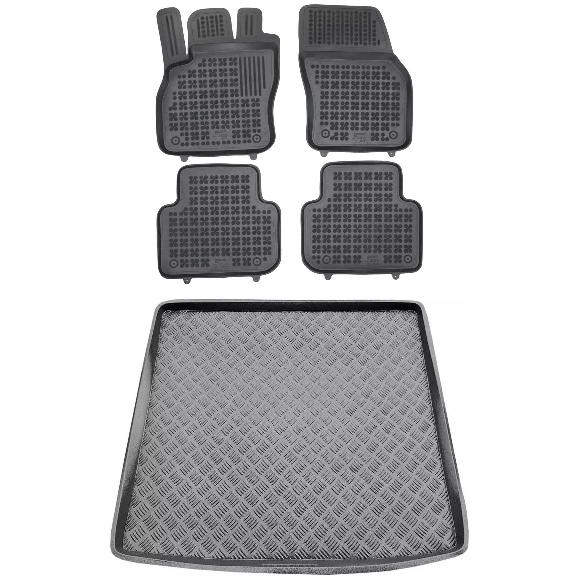 Zestaw dywaniki i mata plastikowa do Audi Q3 od 2018 Zestaw dywaniki i mata plastikowa do Audi Q3 od 2018