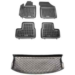 Zestaw dywaniki i mata plastikowa do Opel Agila II B 2008-2014 Zestaw dywaniki i mata plastikowa do Opel Agila II B 2008-2014