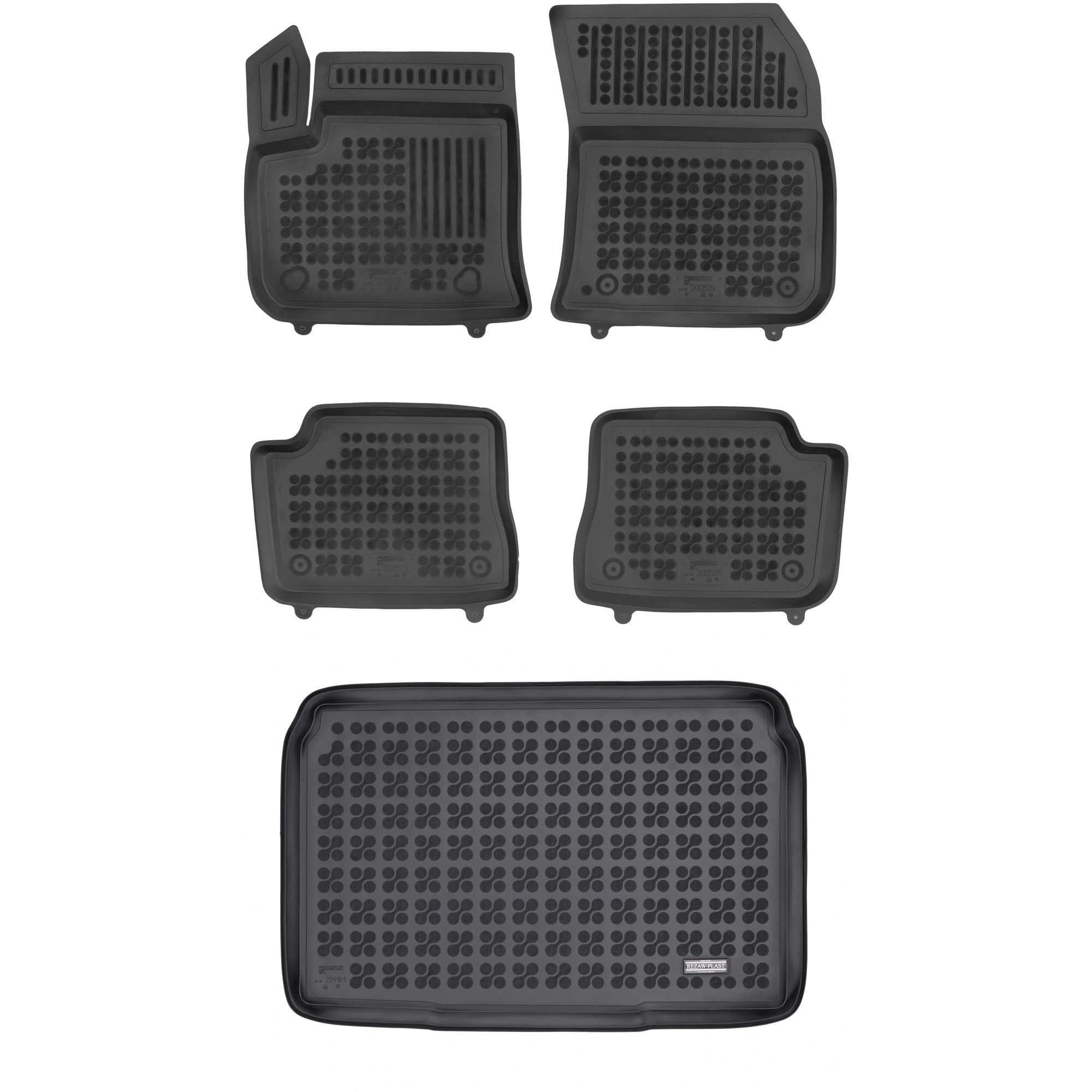 Zestaw dywaniki i mata gumowa do Opel Corsa VI Corsa-e od 2019 Zestaw dywaniki i mata gumowa do Opel Corsa VI Corsa-e od 2019