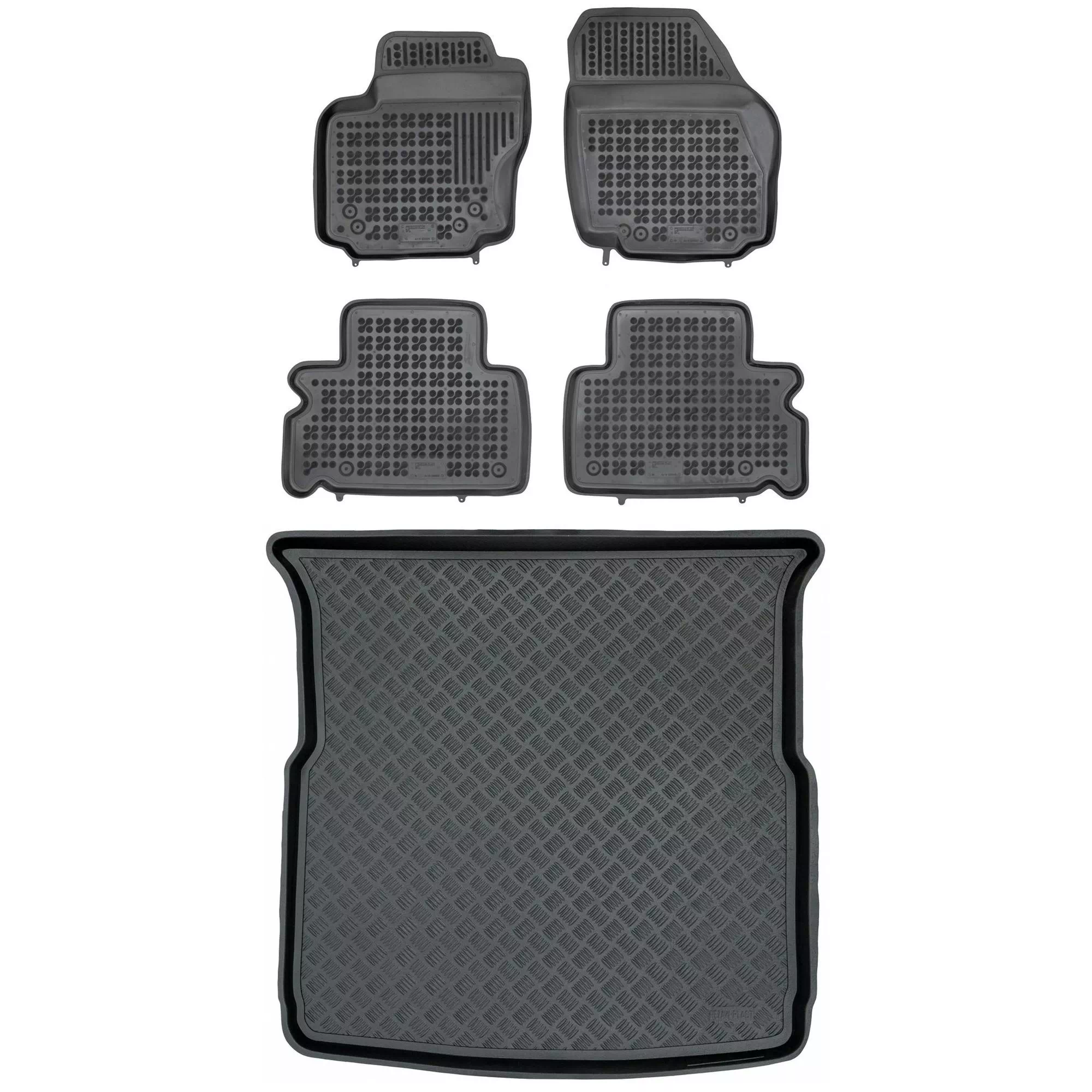 Zestaw dywaniki i mata plastikowa do Ford S-MAX 2006-2014 Zestaw dywaniki i mata plastikowa do Ford S-MAX 2006-2014