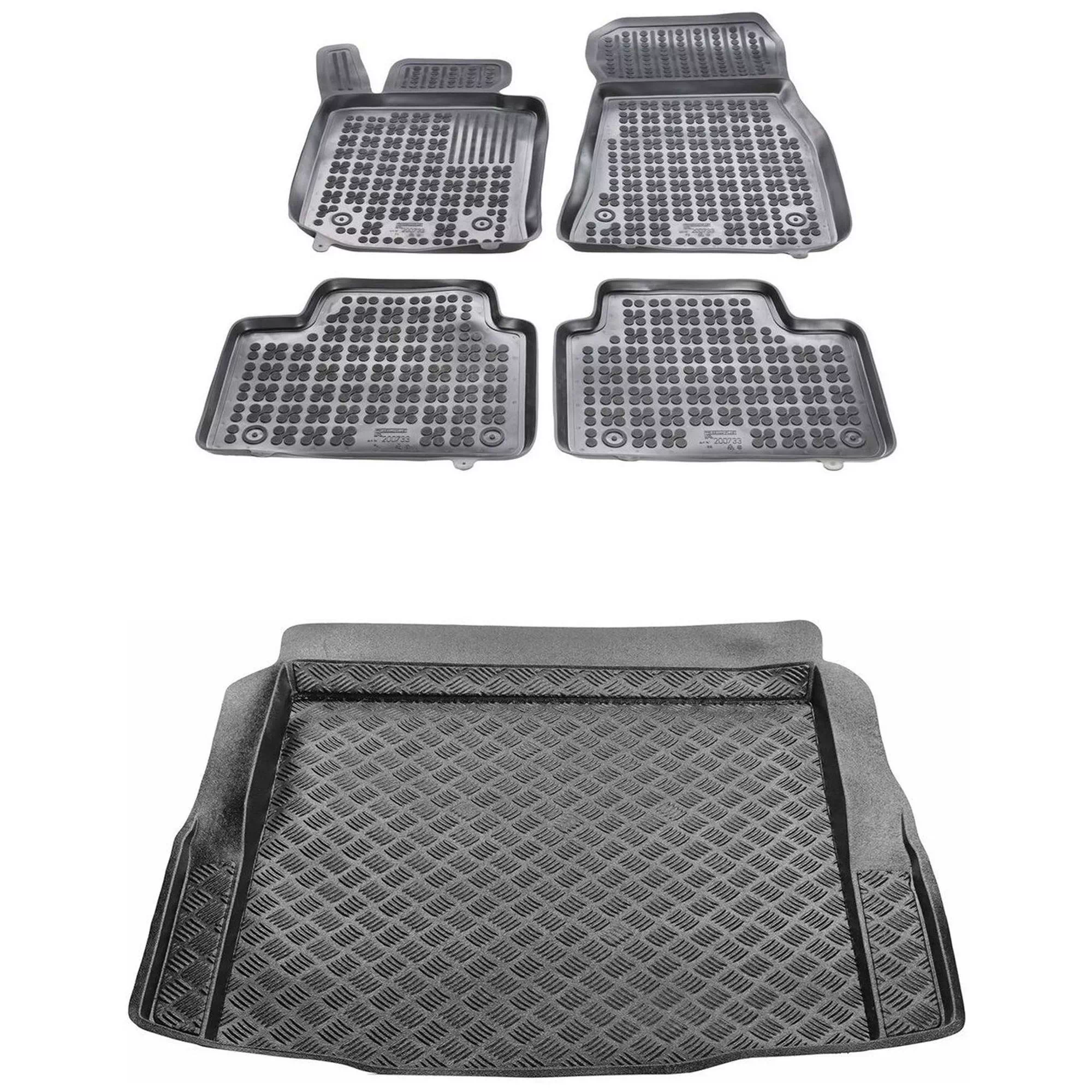 Zestaw dywaniki i mata plastikowa do BMW Seria 3 od 2018 Zestaw dywaniki i mata plastikowa do BMW Seria 3 od 2018