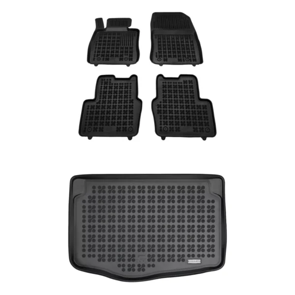 Zestaw dywaniki i mata gumowa do Mazda 2 III 2014-2023
