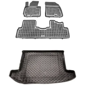 Zestaw dywaniki i mata plastikowa do Kia Carens IV 2013-2018 Zestaw dywaniki i mata plastikowa do Kia Carens IV 2013-2018