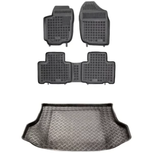 Zestaw dywaniki i mata plastikowa do Toyota RAV4 2013-2019 Zestaw dywaniki i mata plastikowa do Toyota RAV4 2013-2019