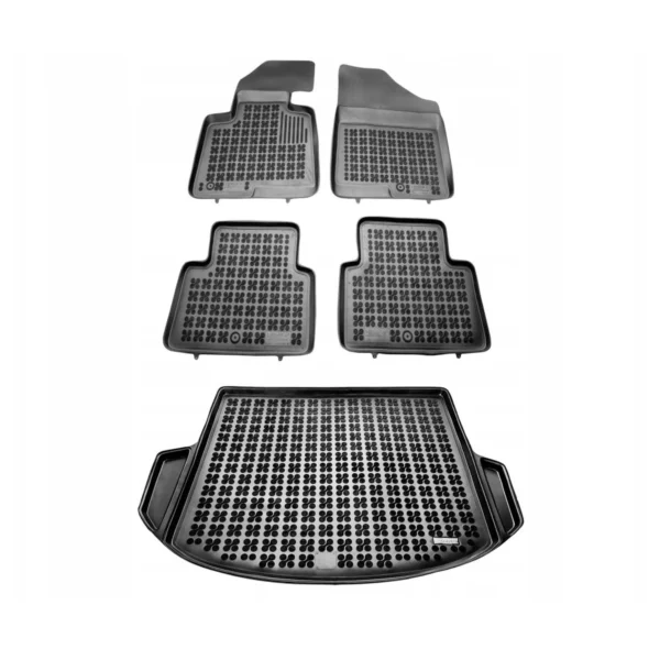 Zestaw dywaniki i mata gumowa do Hyundai Santa Fe III 2012-2018