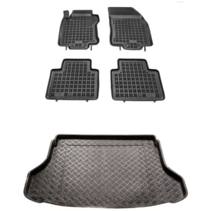 Zestaw dywaniki i mata plastikowa do Nissan X-Trail 2013-2021 Zestaw dywaniki i mata plastikowa do Nissan X-Trail 2013-2021