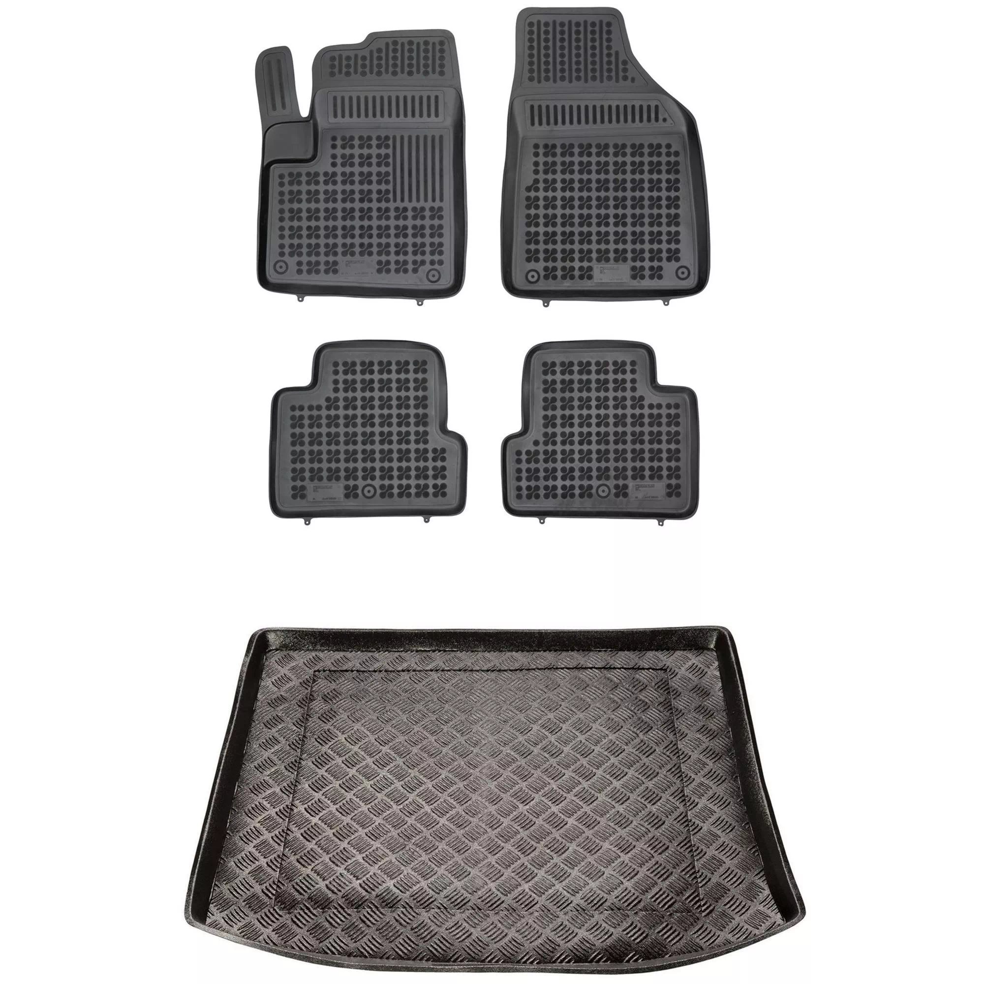 Zestaw dywaniki i mata plastikowa do Jeep Cherokee 2013-2023 Zestaw dywaniki i mata plastikowa do Jeep Cherokee 2013-2023