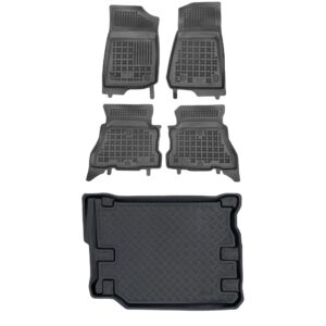 Zestaw dywaniki i mata plastikowa do Jeep Wrangler Unlimited JL od 2018