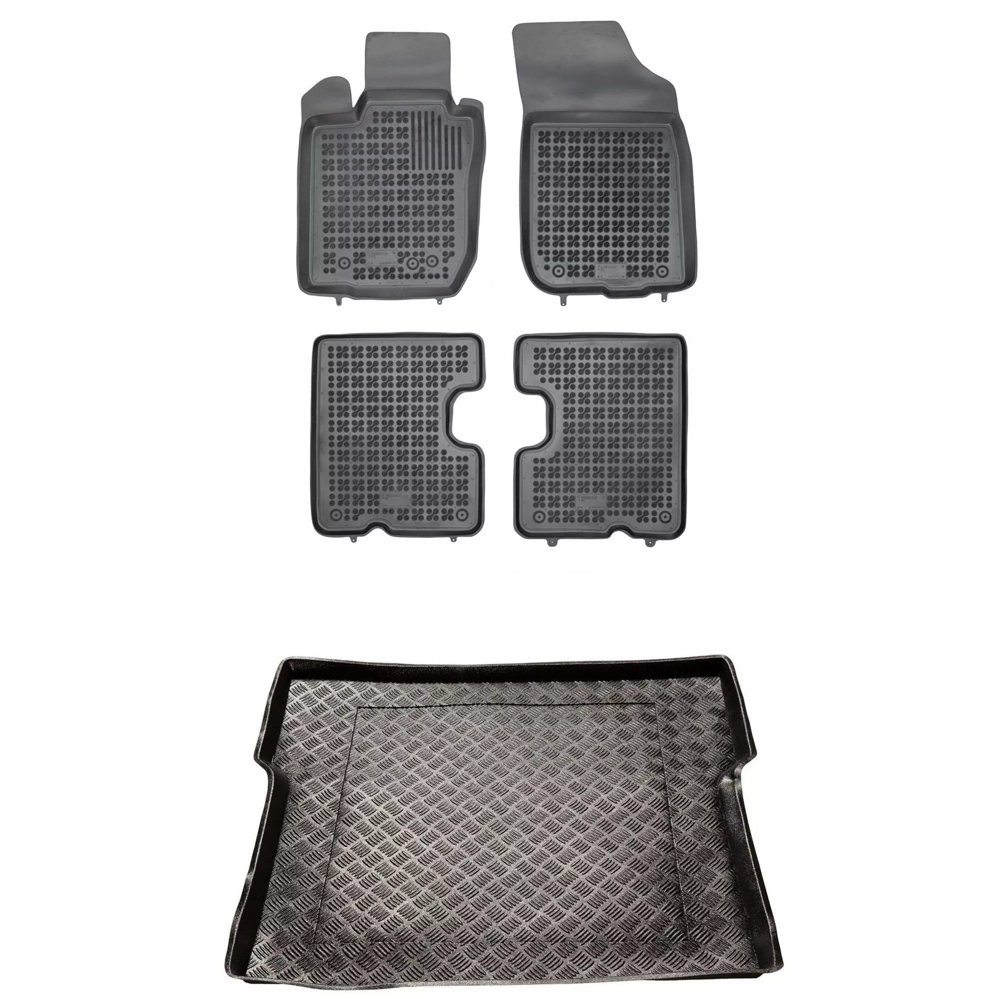 Zestaw dywaniki i mata plastikowa do Dacia Logan 2004-2014 Zestaw dywaniki i mata plastikowa do Dacia Logan 2004-2014