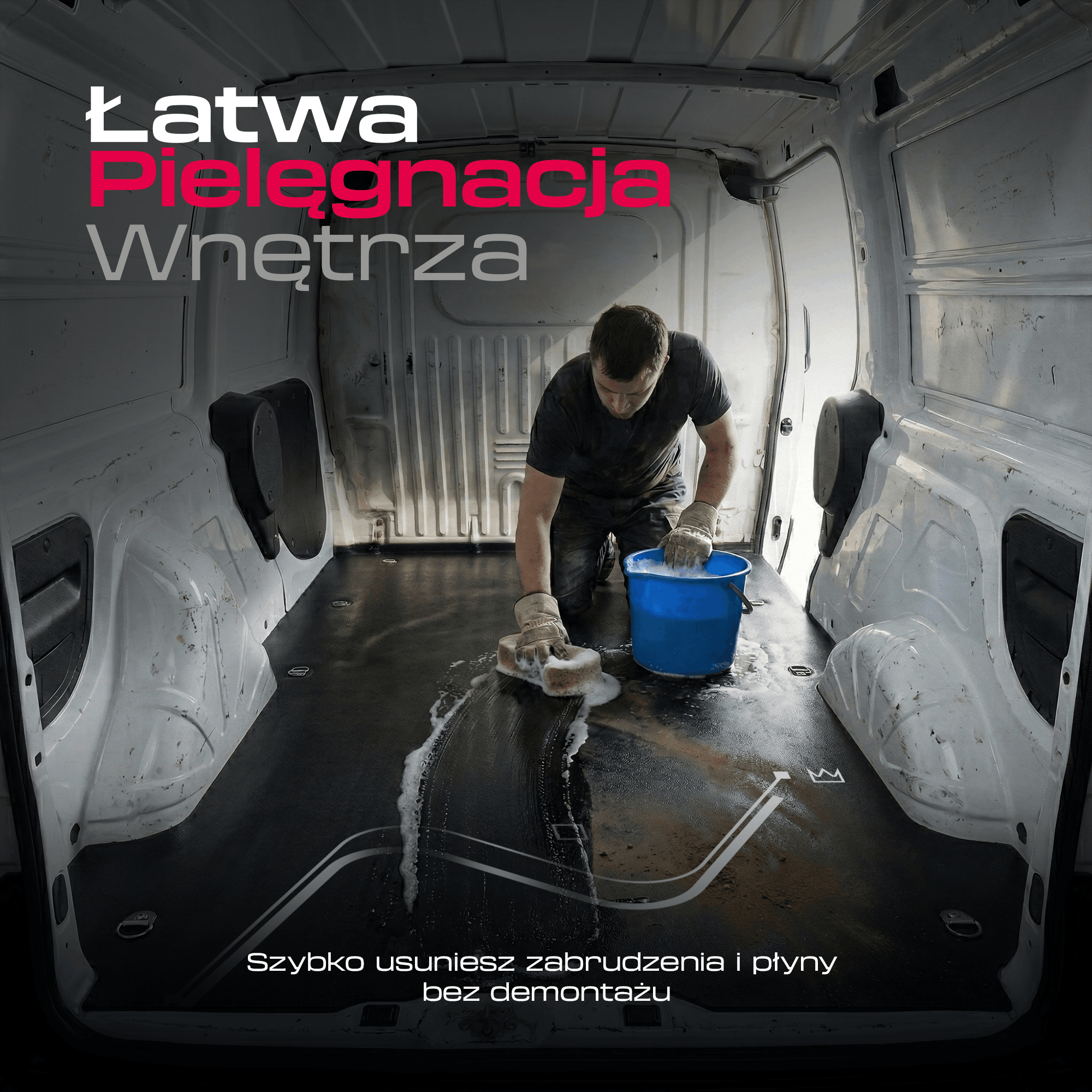Łatwa w czyszczeniu mata cargo