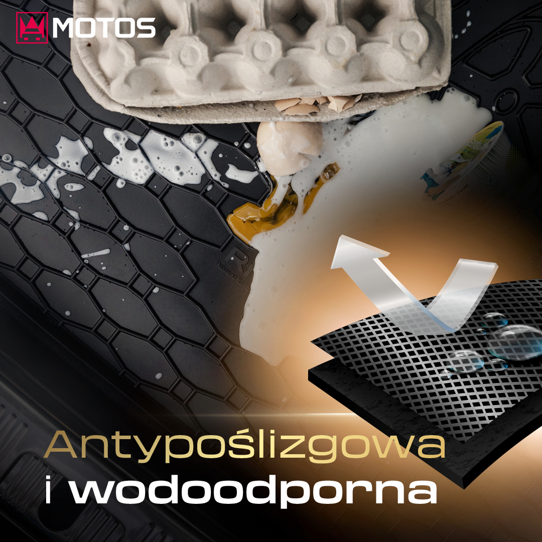 Antypoślizgowa i wodoodporna mata bagażnika RIGUM