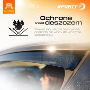 Owiewki na szyby samochodowe z serii Sporty do Peugeot 301 od 2012 - obrazek 4